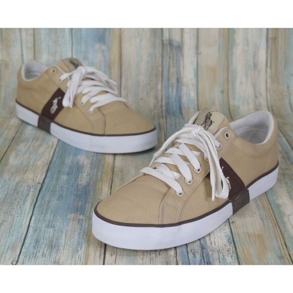 NOT AVAILABLE Lauren Giles Men\'s Canvas Sneakers Size 9.5 Casual Tan main image 9